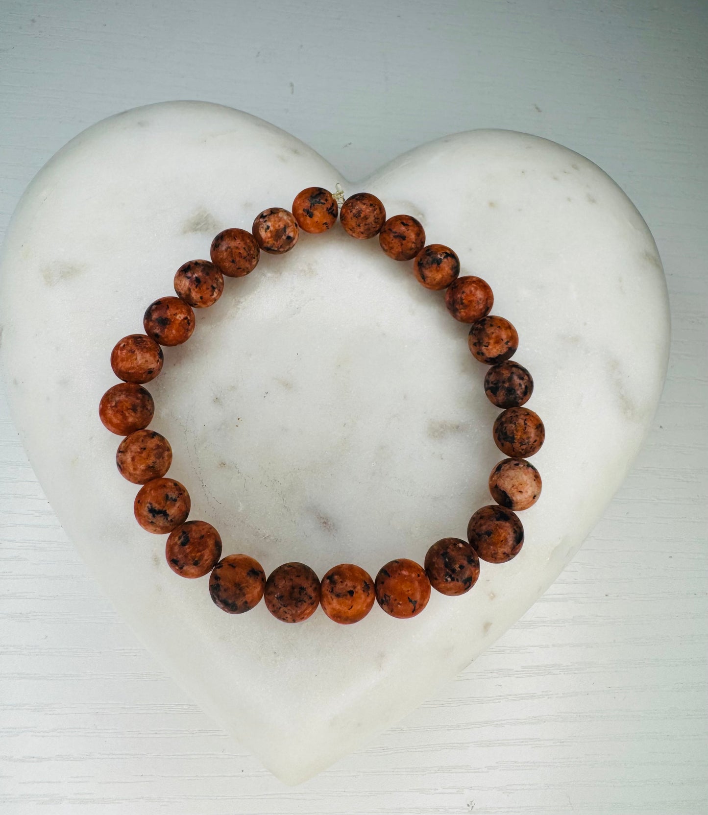 8 mm firework Jasper bracelet