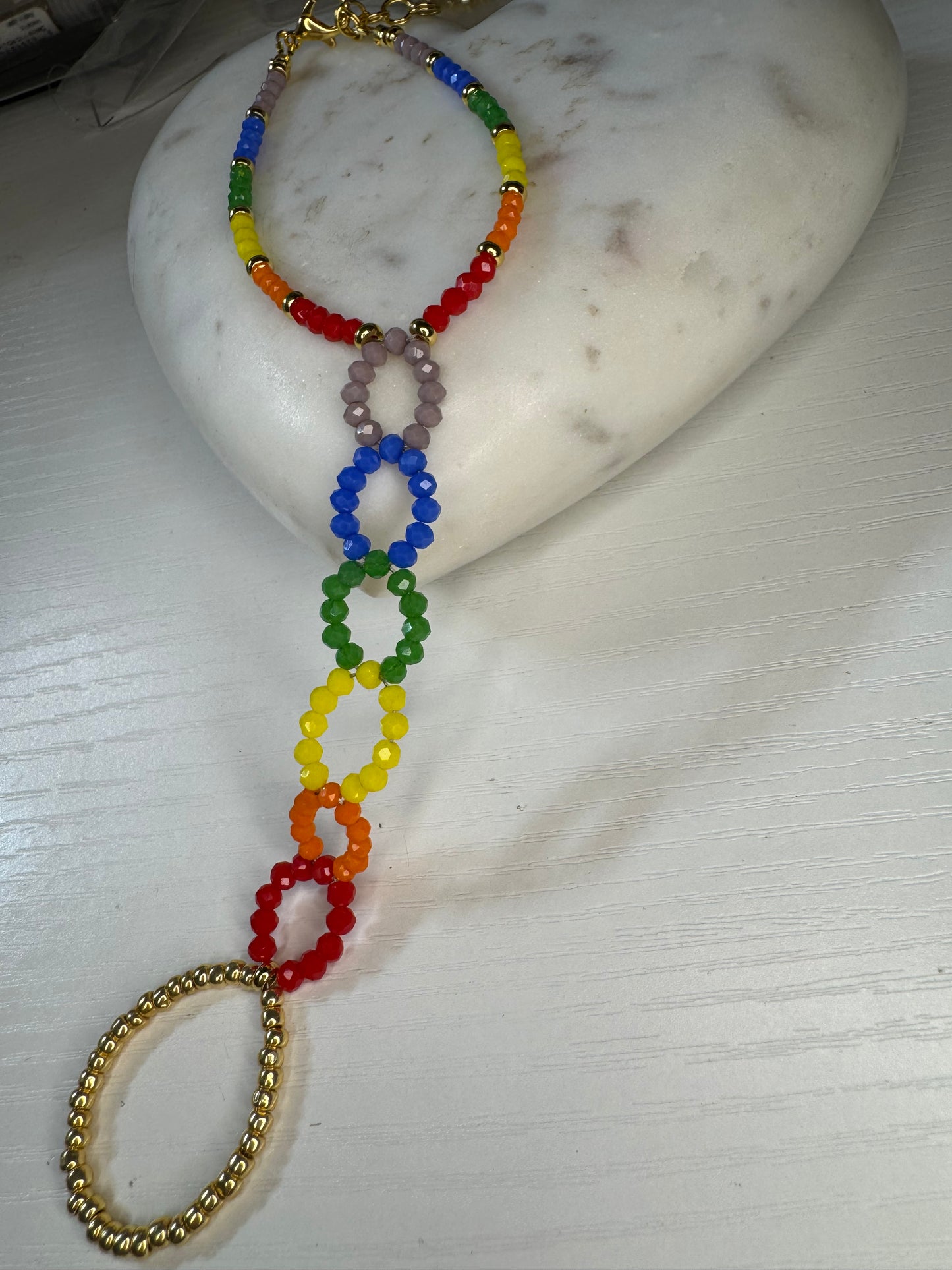 One of a kind Custom made rainbow handpiece