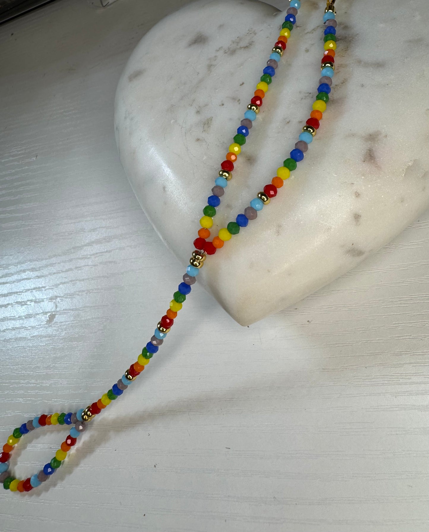Custom-made one-of-a-kind rainbow handpiece