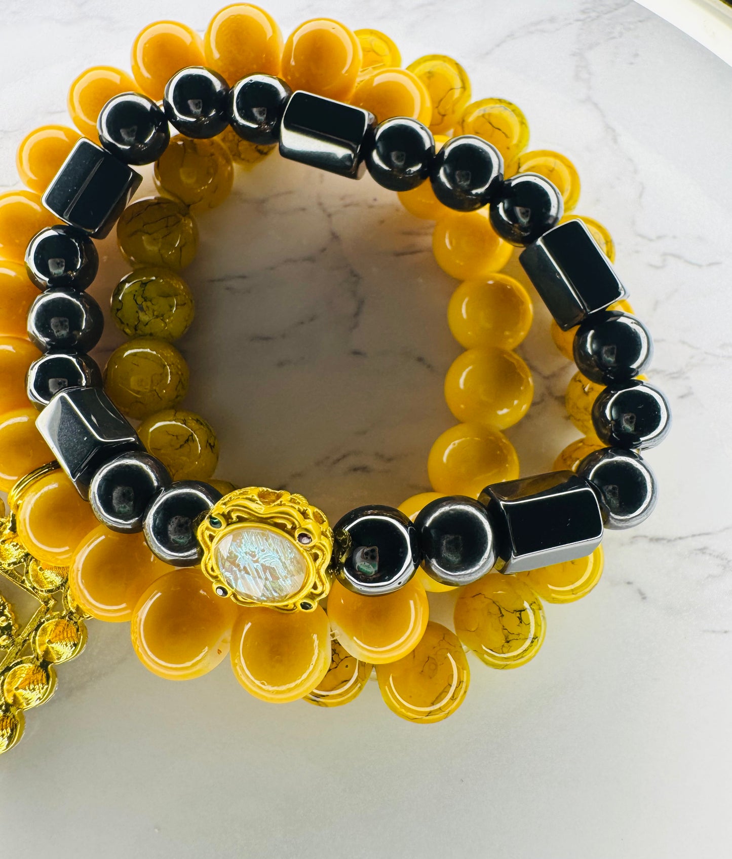 Black and yellow