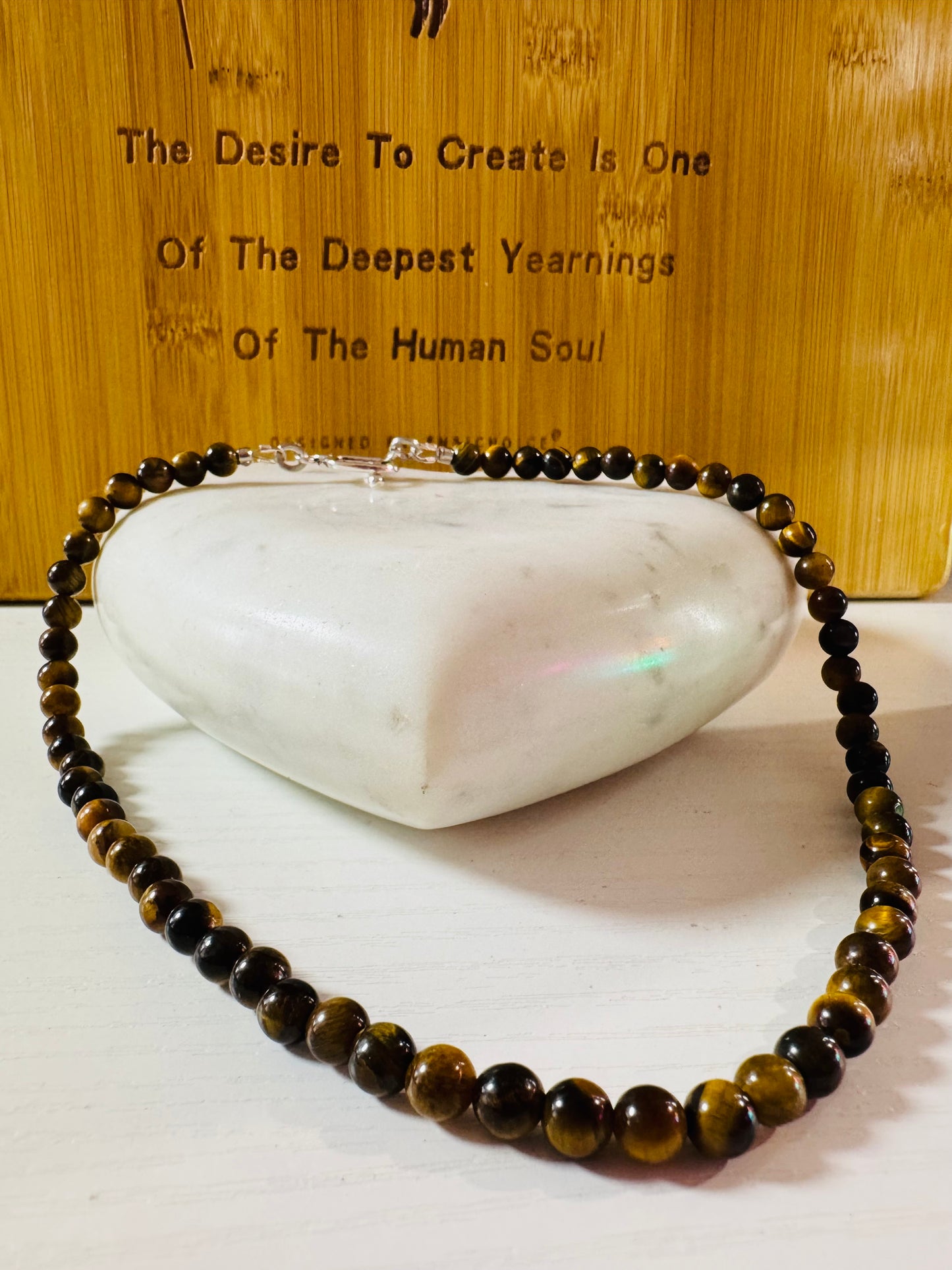 Tiger’s eye 24 inch necklace