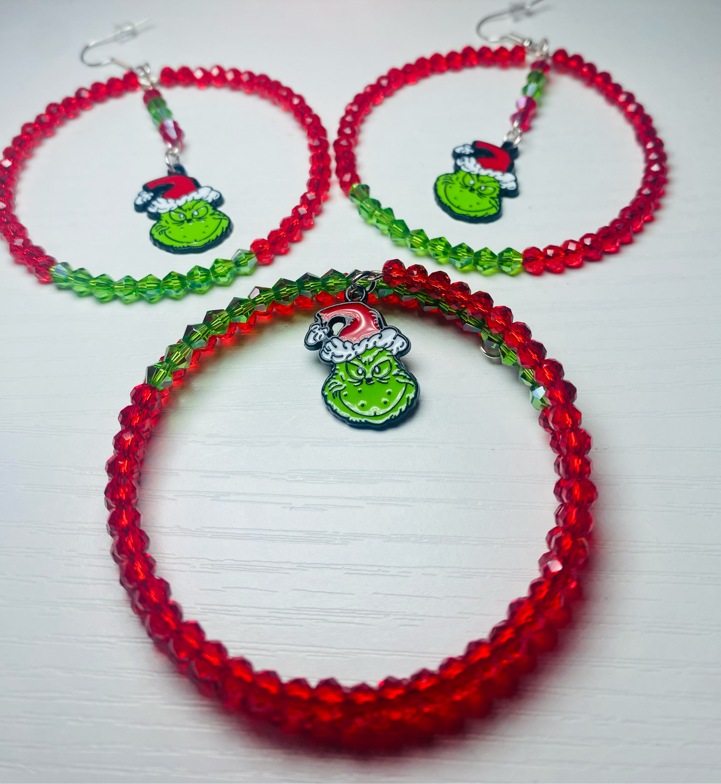 Earring set with wraparound bracelet
