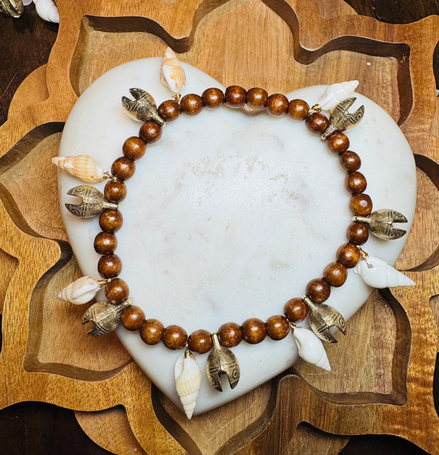 Bells and shells anklet