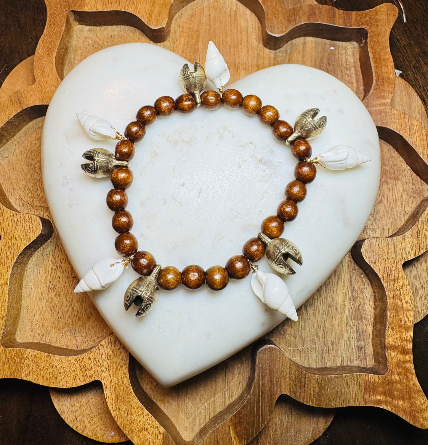 Bells and seashells bracelet