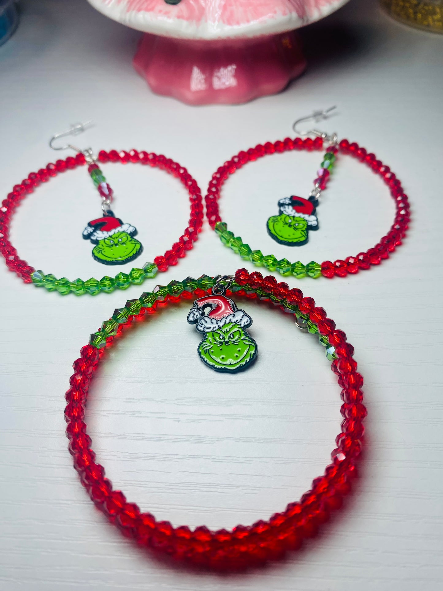Earring set with wraparound bracelet