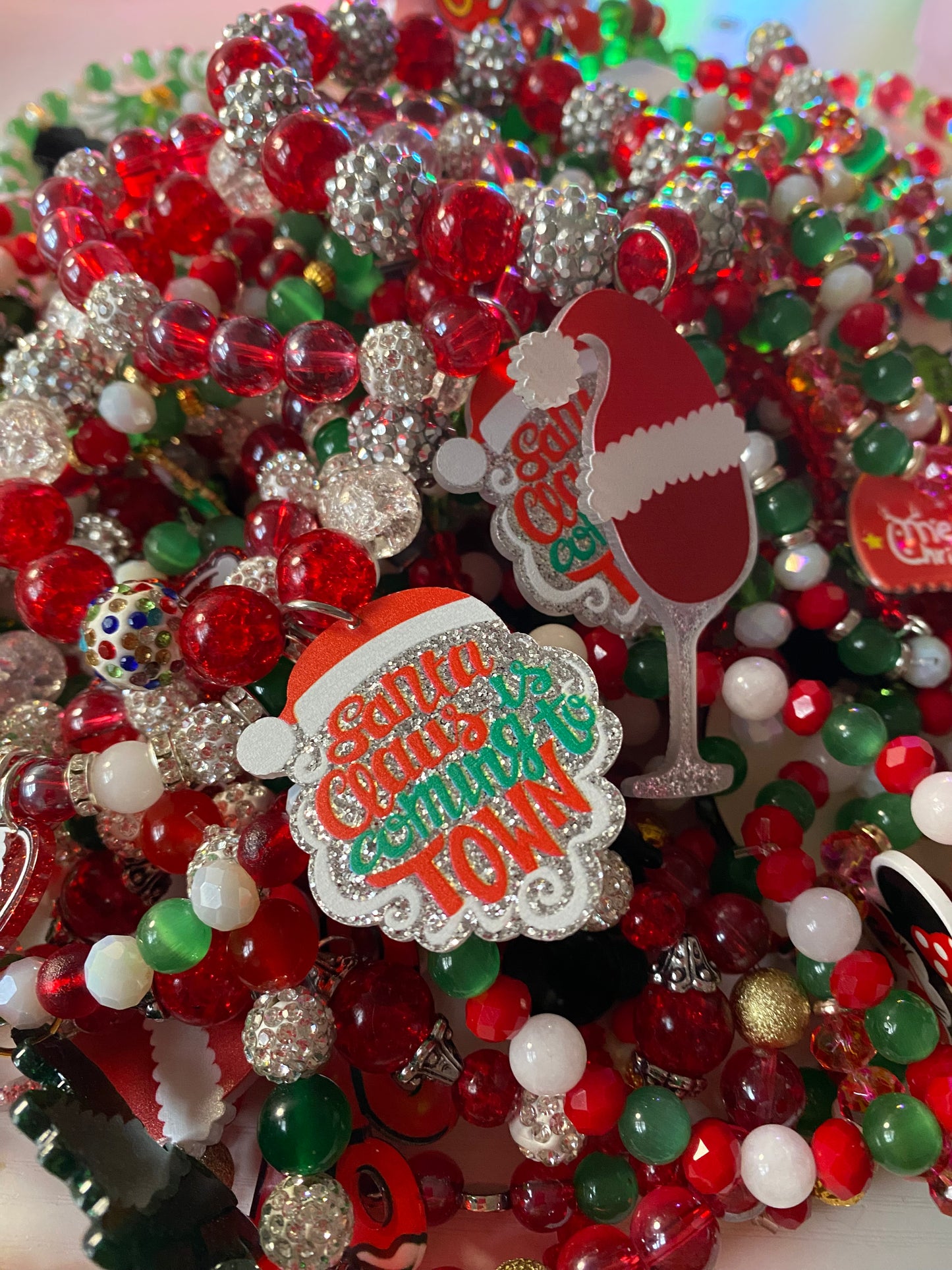 Custom order Christmas bracelets
