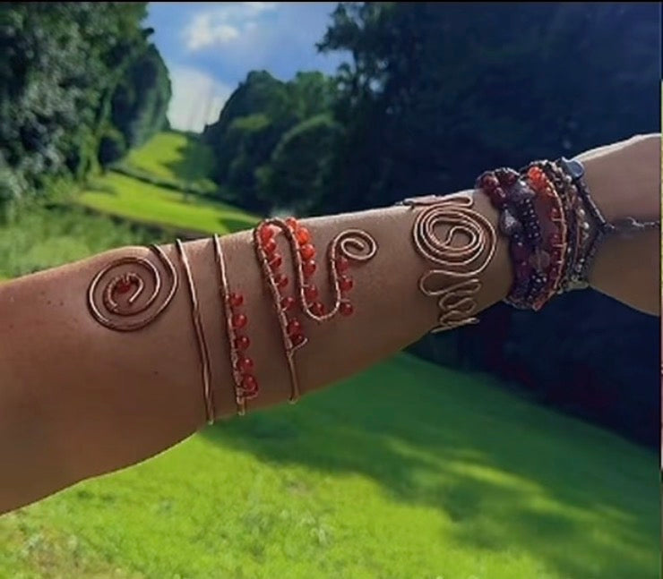 Copper Arm Cuffs