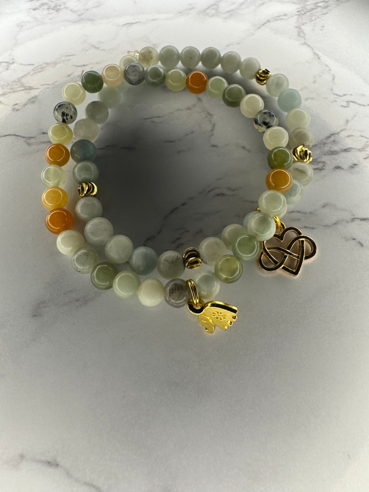 Burmese jadeite jade bracelet set