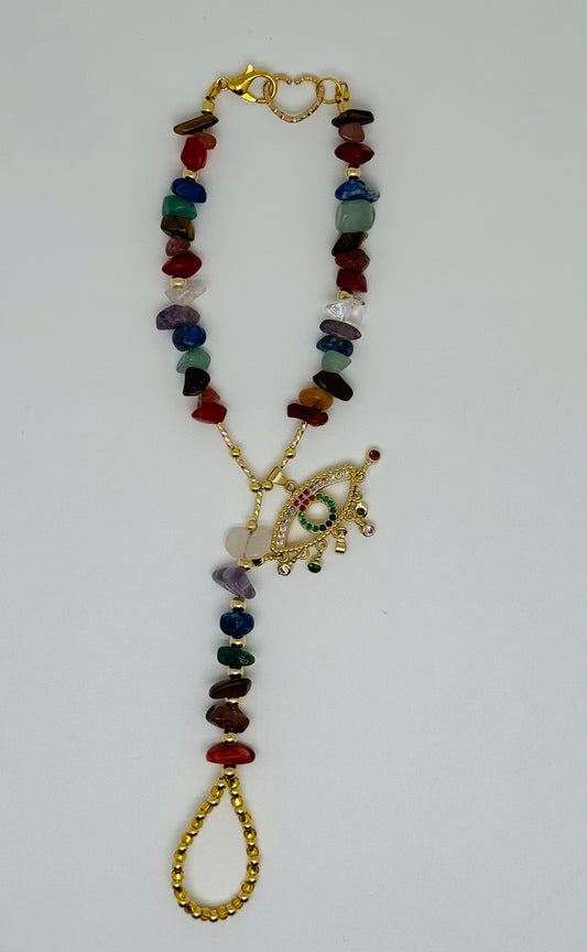 Custom, May 7 chakra hand adornment