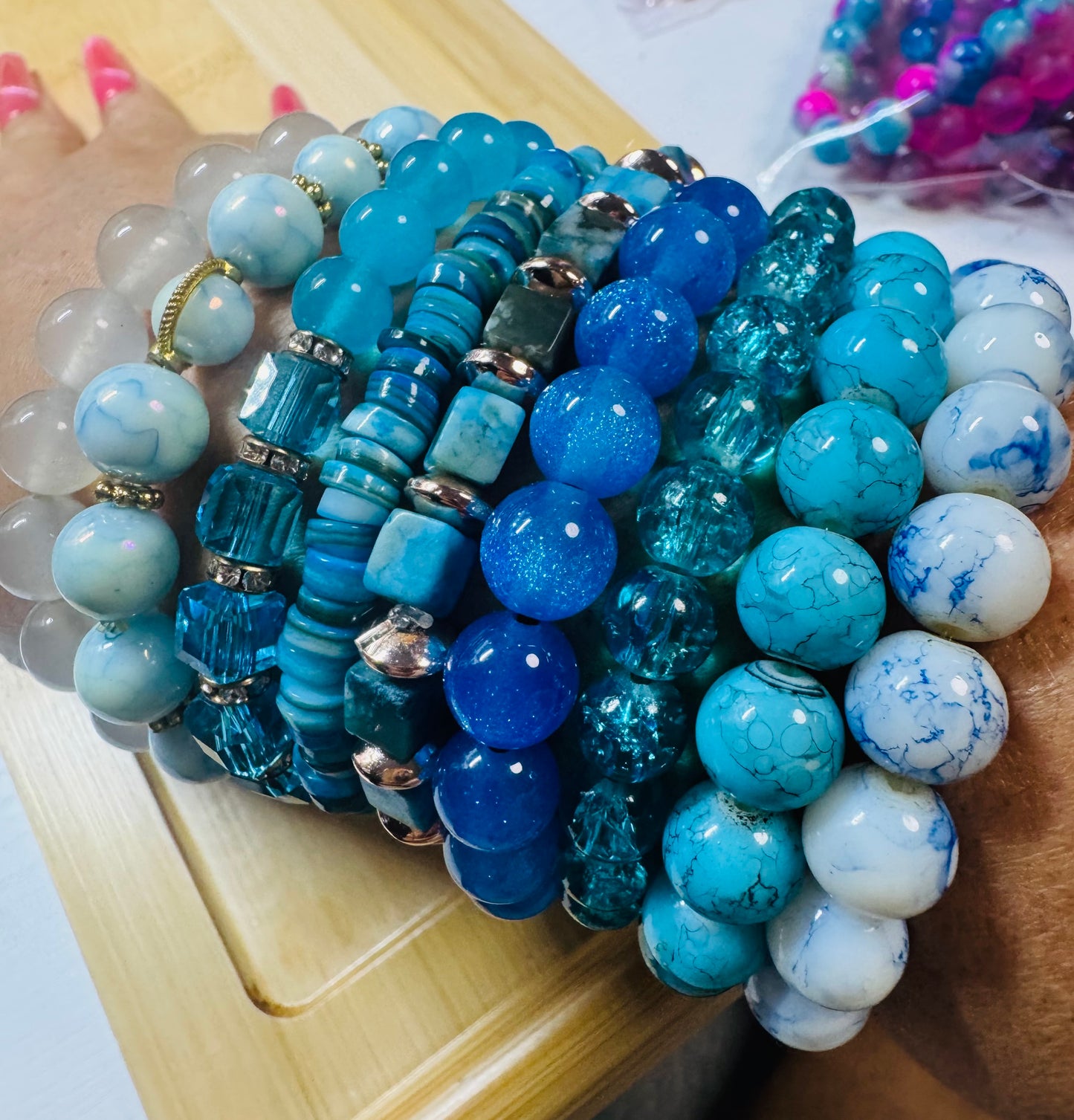 Eight piece bracelet set would you