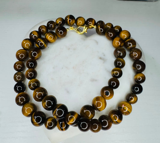 24 inch Tiger eye necklace