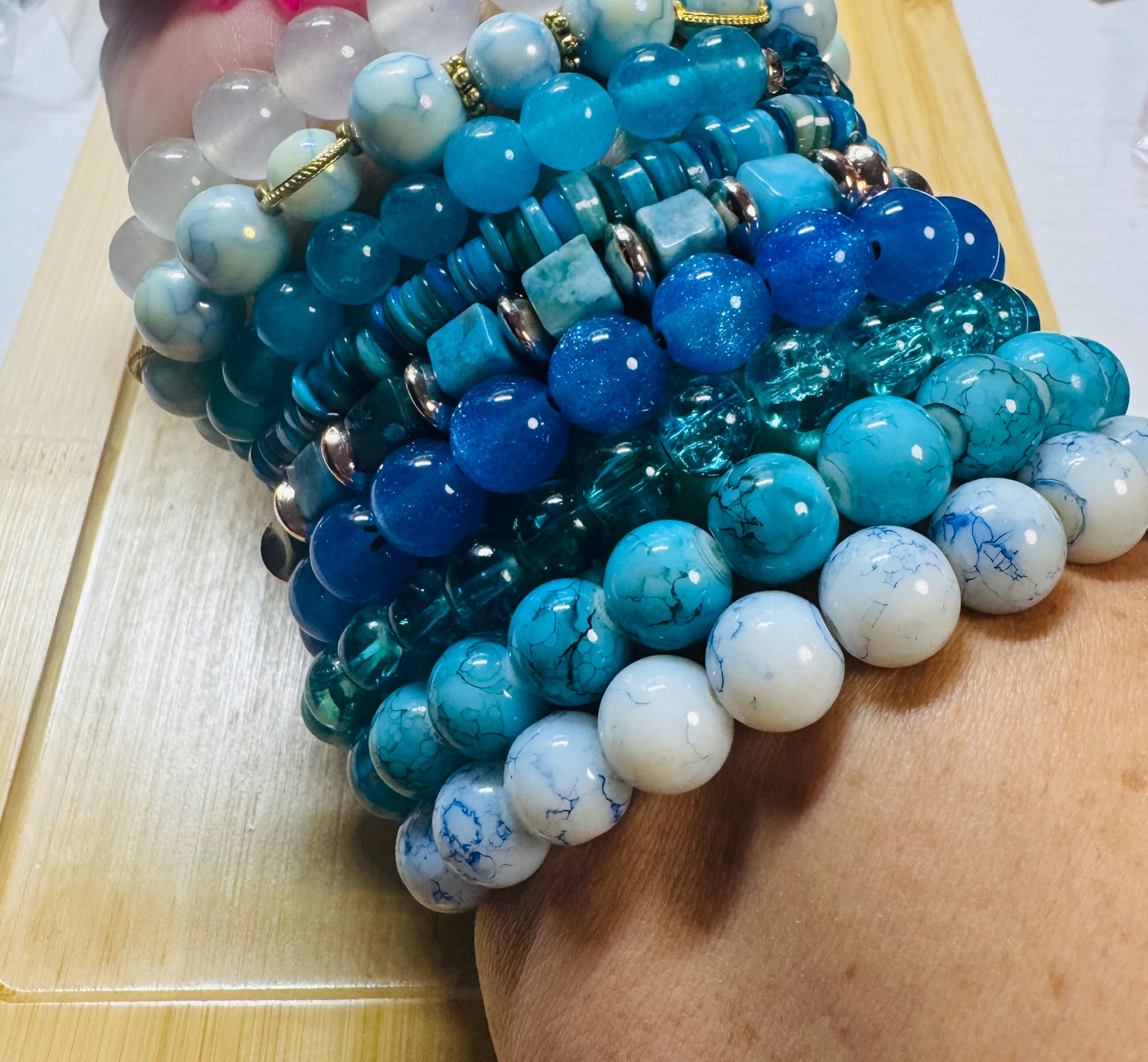 Eight piece bracelet set would you
