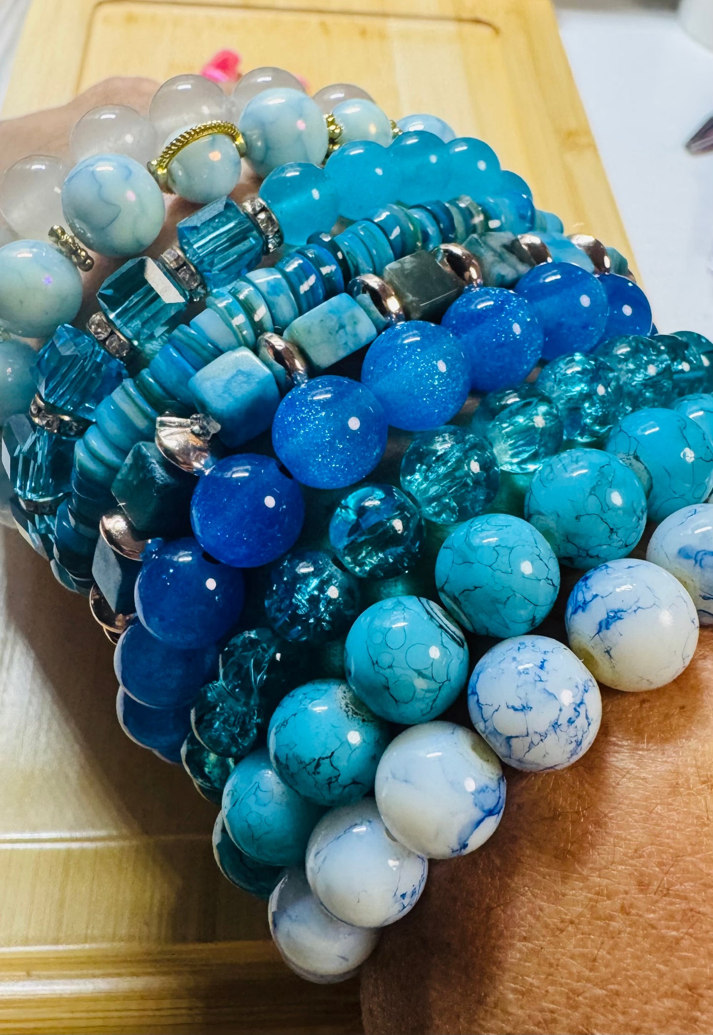 Eight piece bracelet set would you