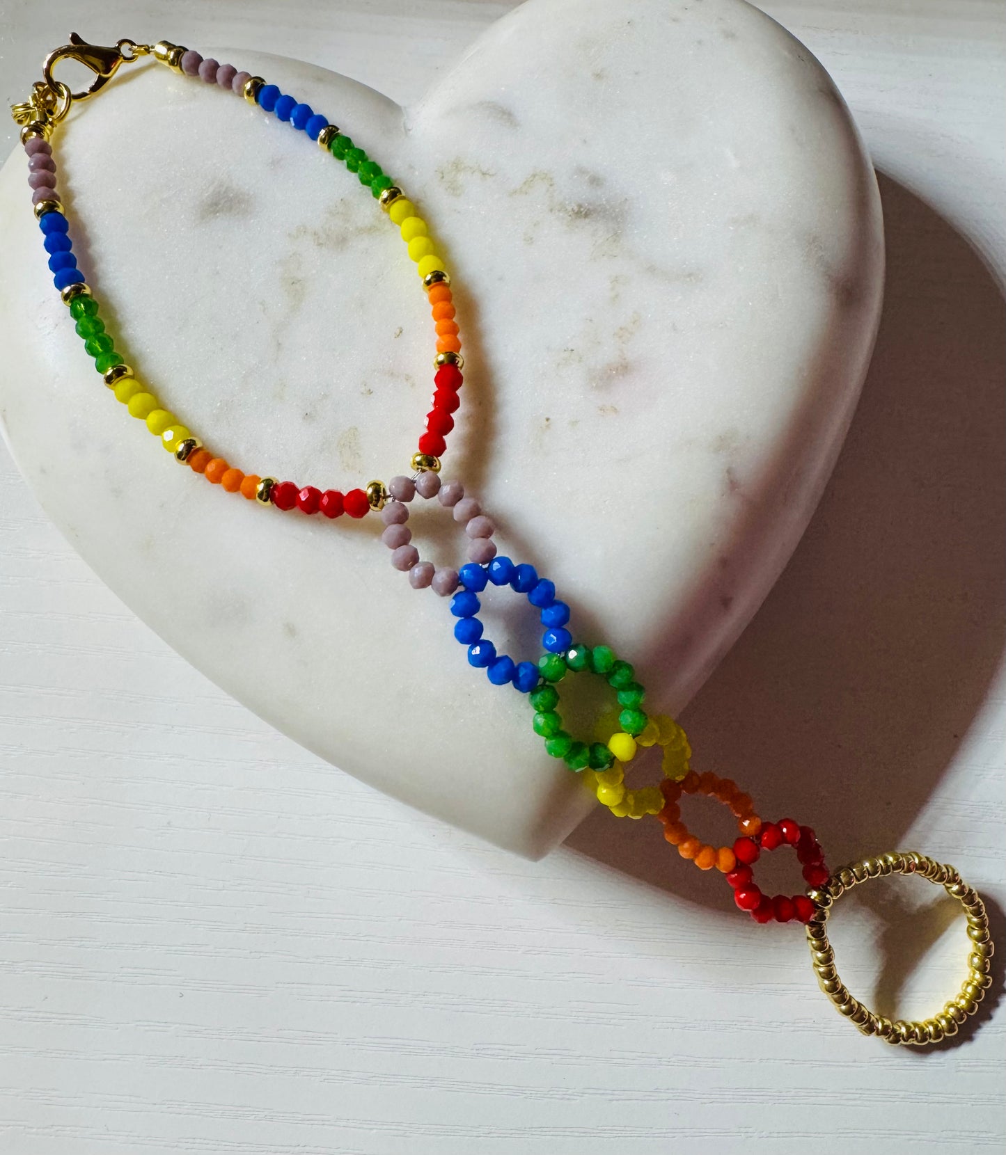 One of a kind Custom made rainbow handpiece