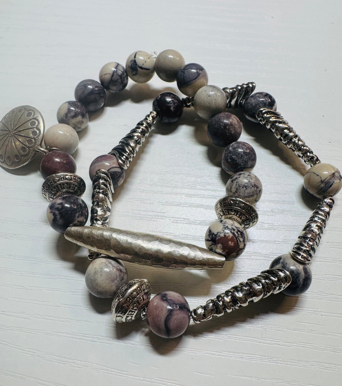 Custom natural stone bracelet ￼
