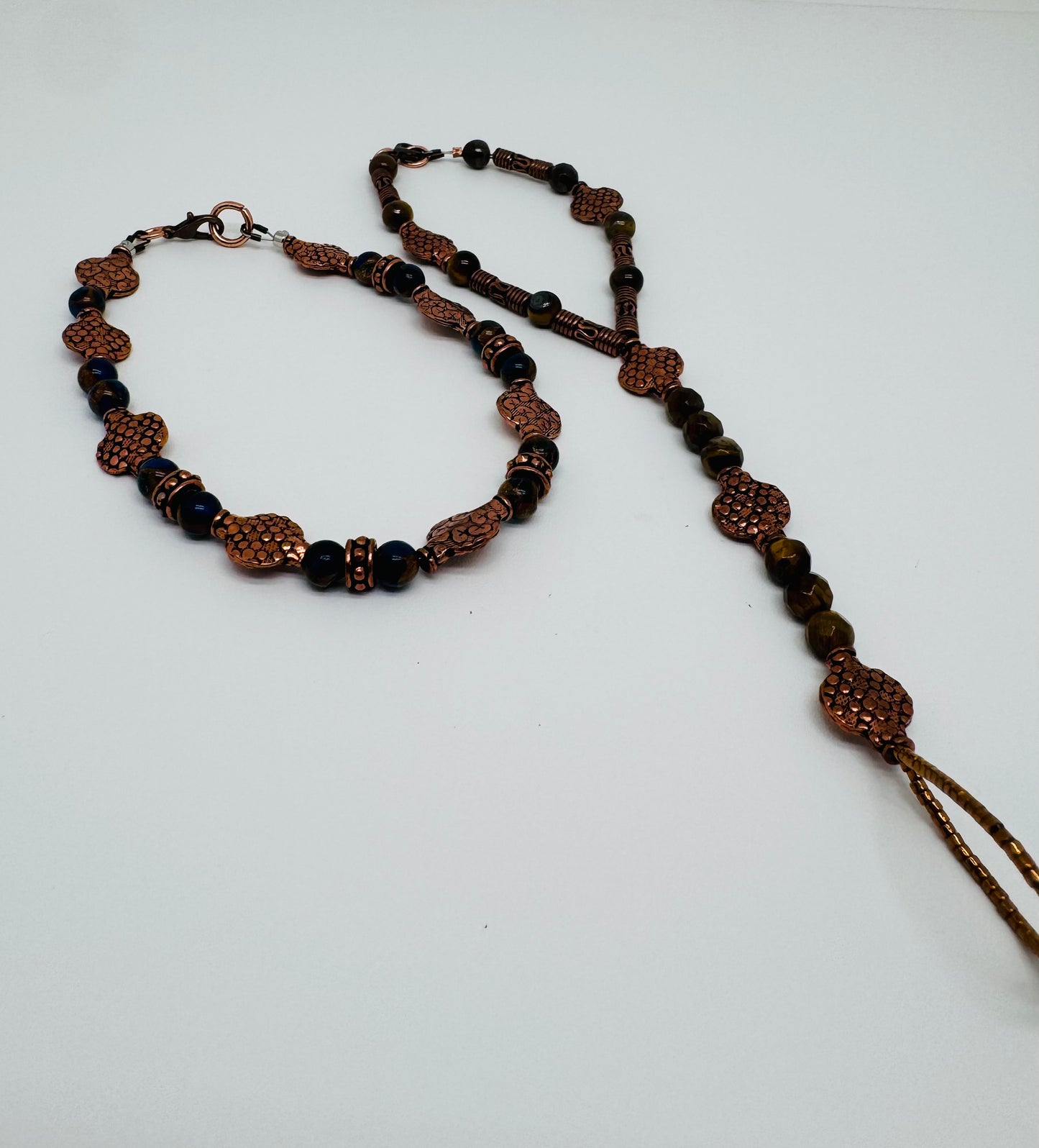 ￼ One of a kind Copper hand, jewelry with a matching anklet
