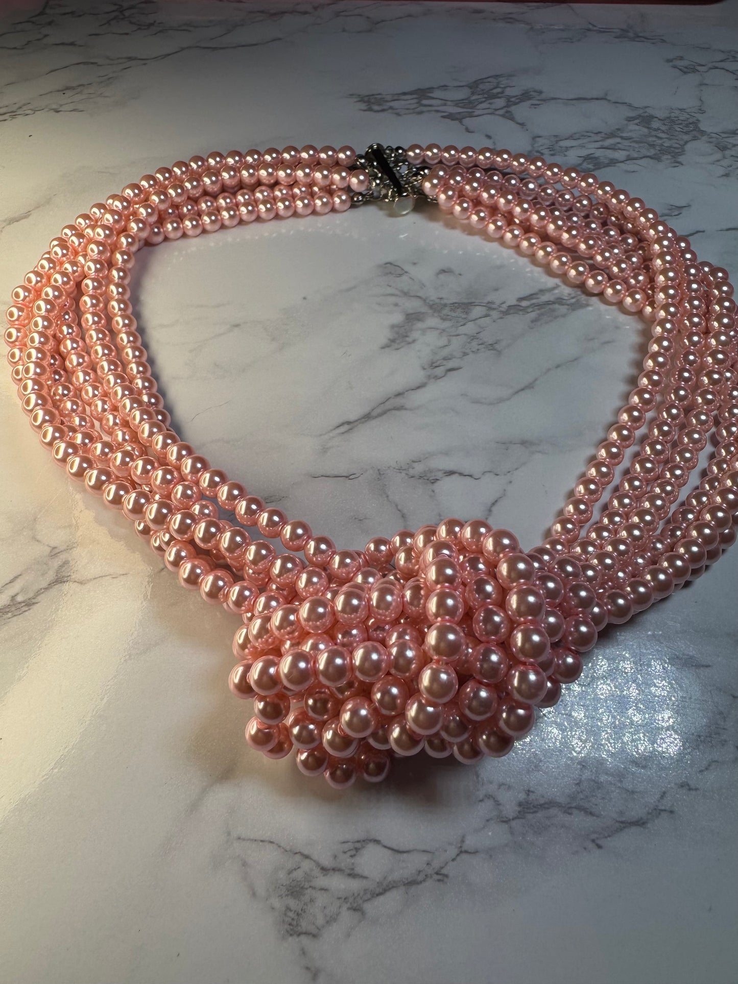 Cancer awareness, necklace