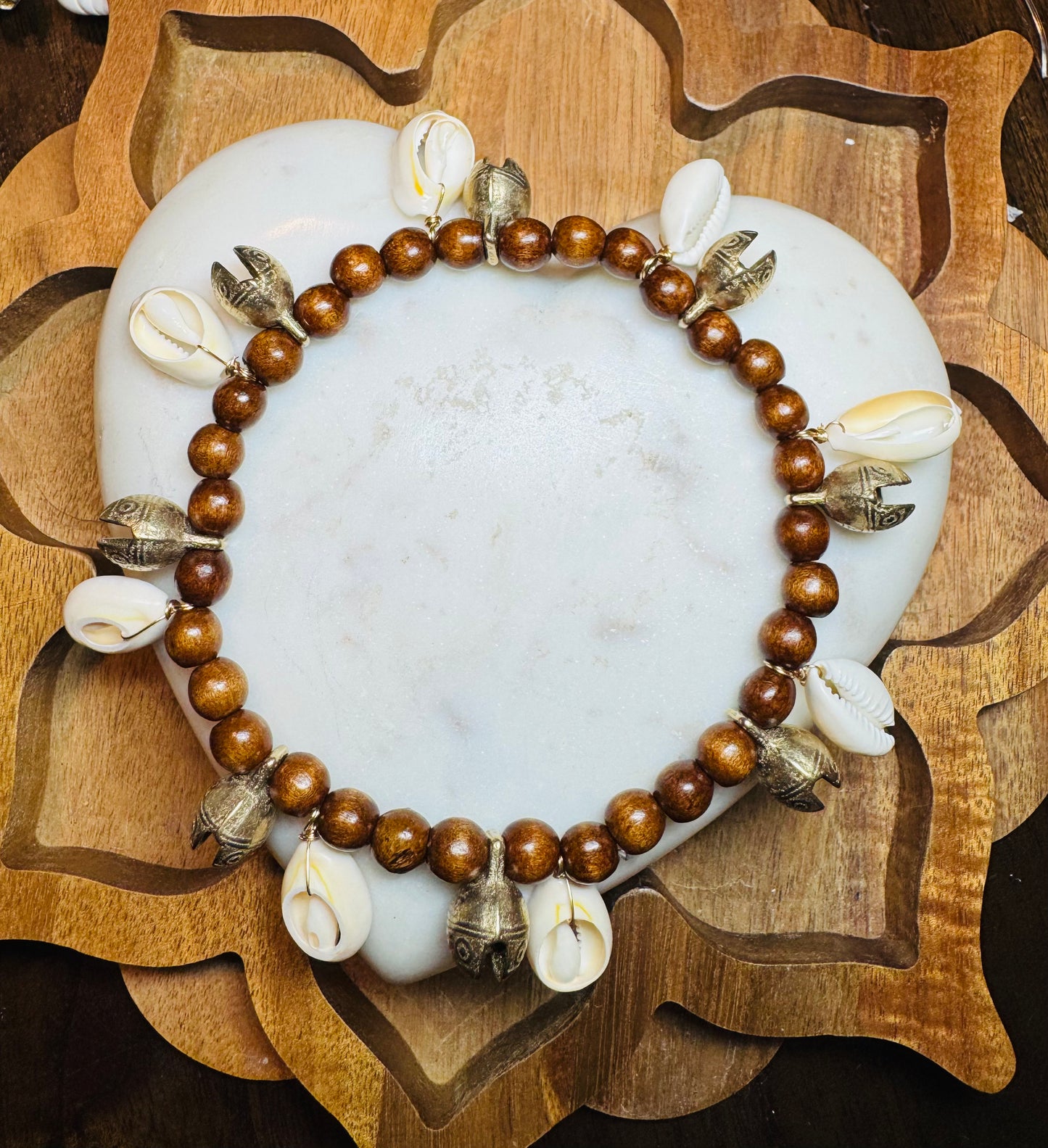 Bells and shells anklet