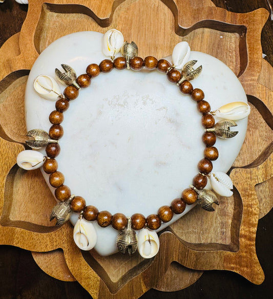 Bells and shells anklet