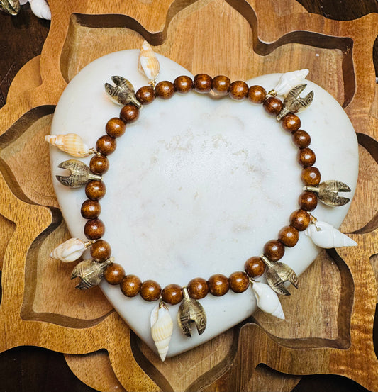 Bells and shells anklet