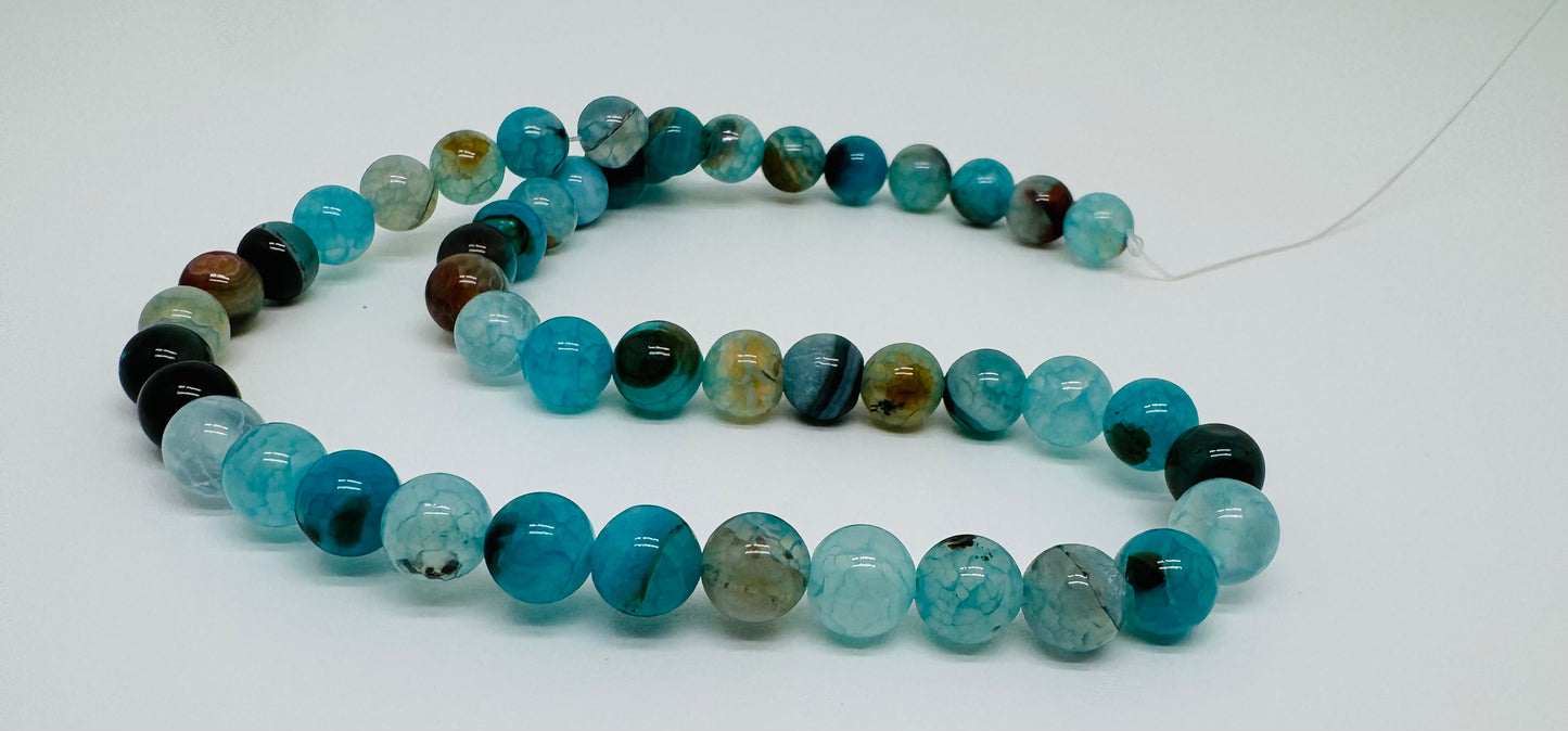 Agate Blue faceted