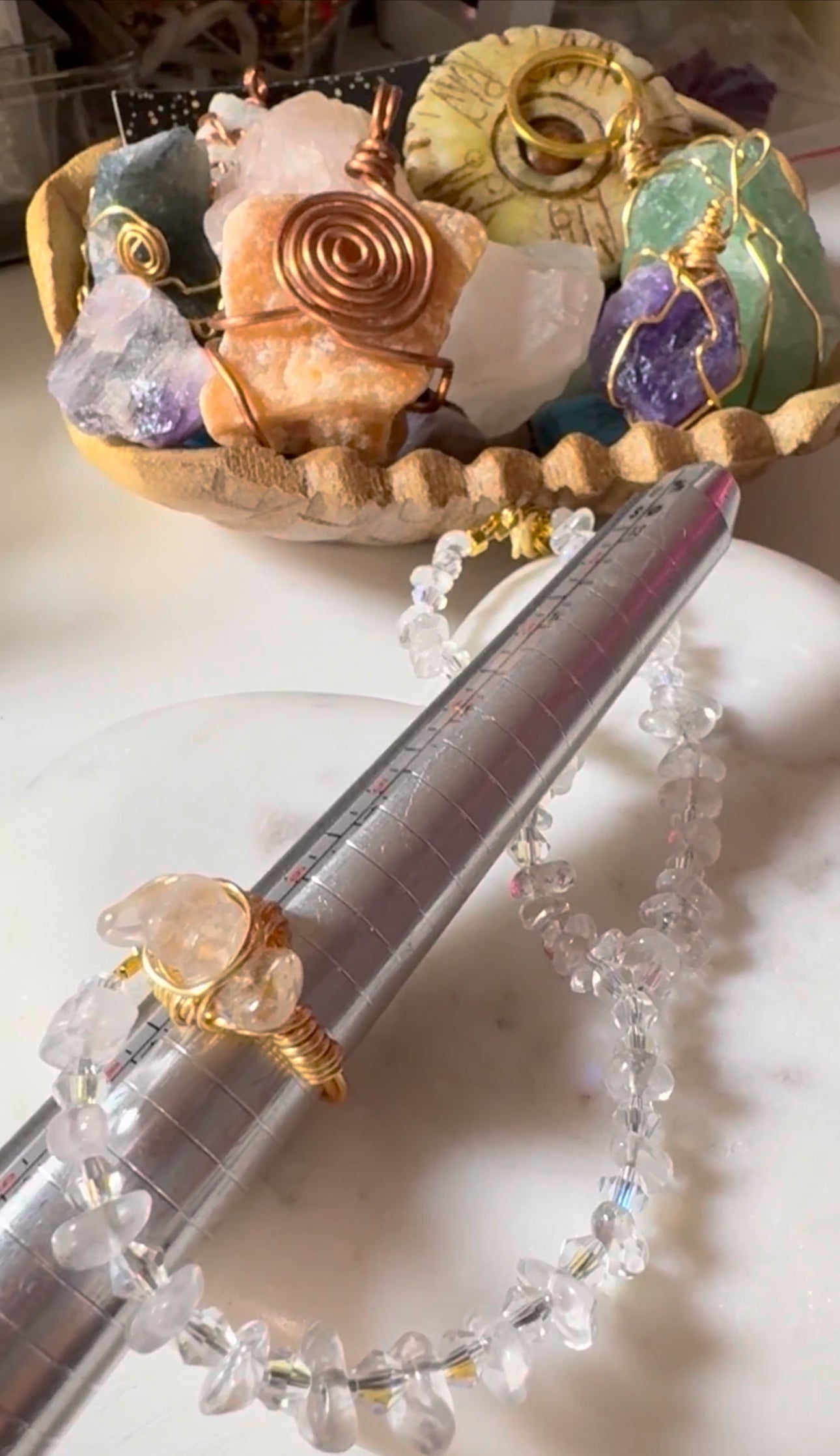 Clear quartz handpiece