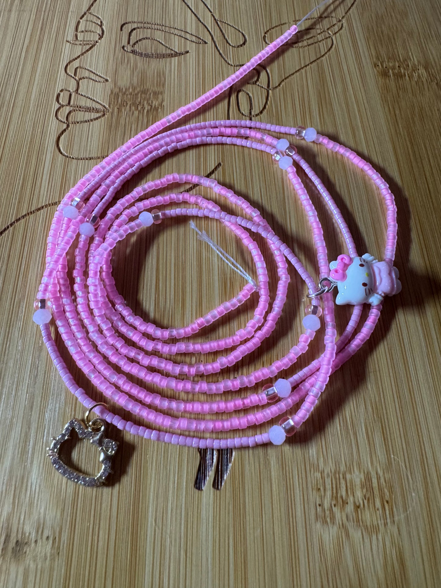 Hello Kitty waistbeads