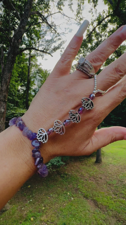 Amethyst and locust handpiece